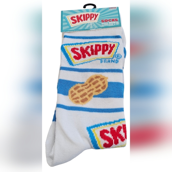 Skippy Brand Other - Skippy Peanut Butter Brand Men's Crew Cut Socks. Men's Shoe Size 6-12, New.